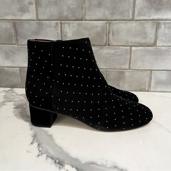 LOFT Studded Ankle Boots - Black/Gold - Picture 3 of 4